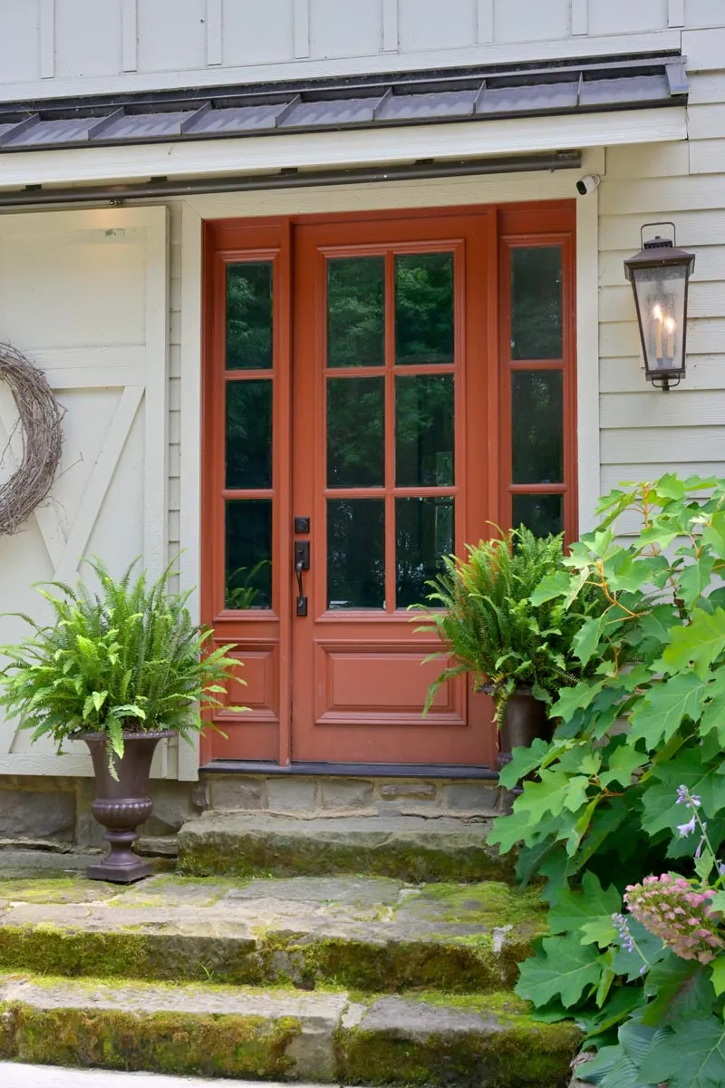German bank barn timber frame rebuilt as a family home in Delaware, Ohio