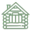 Line drawing of a house